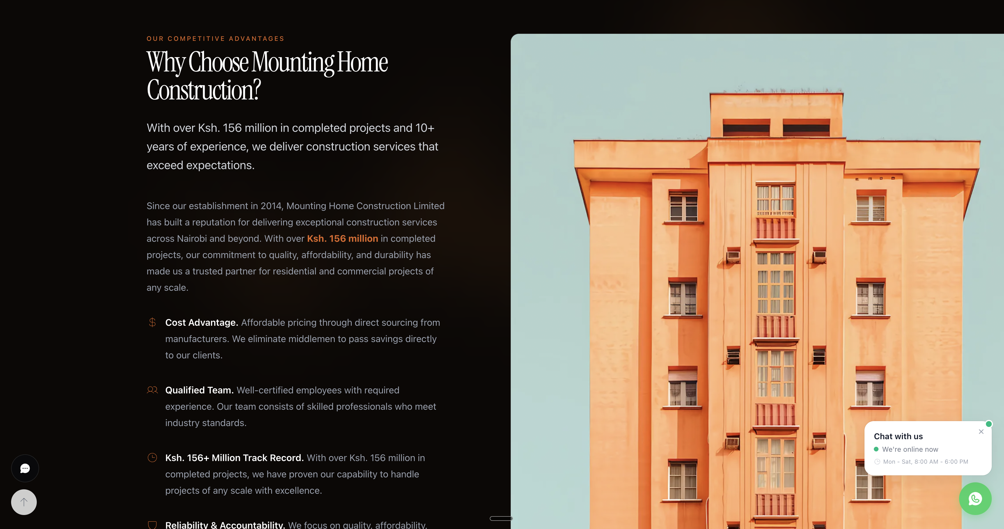 Mounting Homes detail